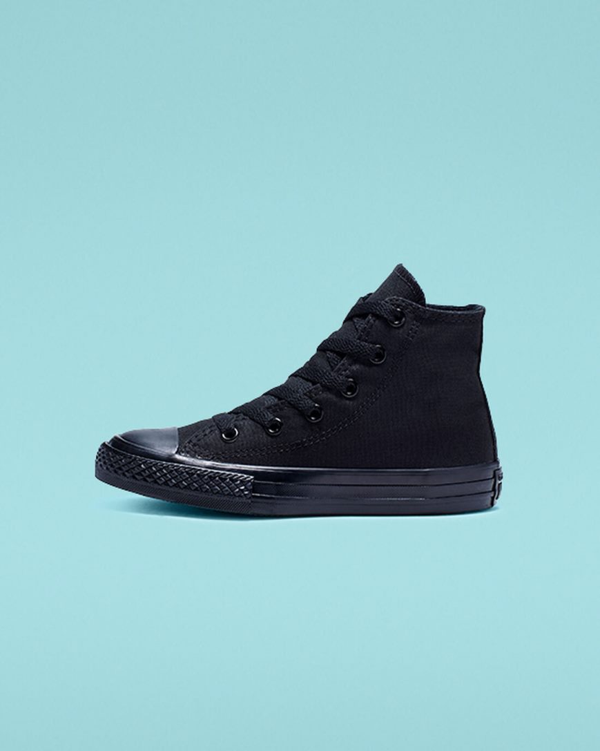 Tenis Converse Chuck Taylor All Star Classicos Cano Alto Menino Pretas | PT K04T53P